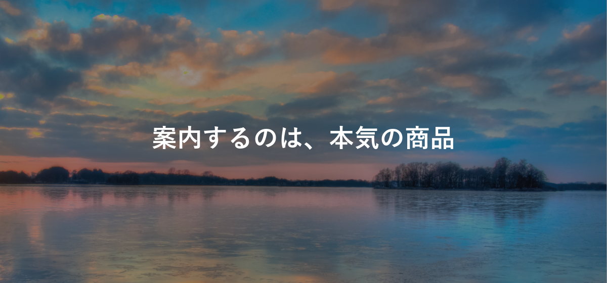 案内するのは、本気の商品